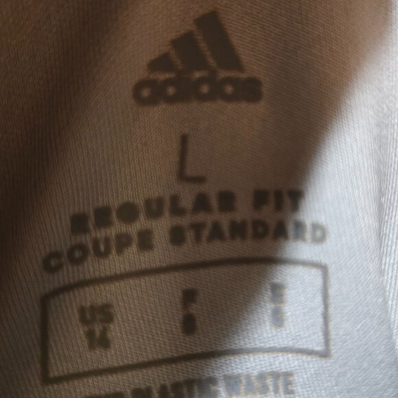 Adidas Girls Black Aeroready Leggings with Rainbow Spray Size Large (14) - Picture 5 of 5